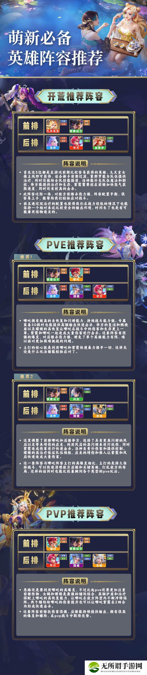小小仙王阵容搭配攻略-小小仙王阵容搭配详解一图流