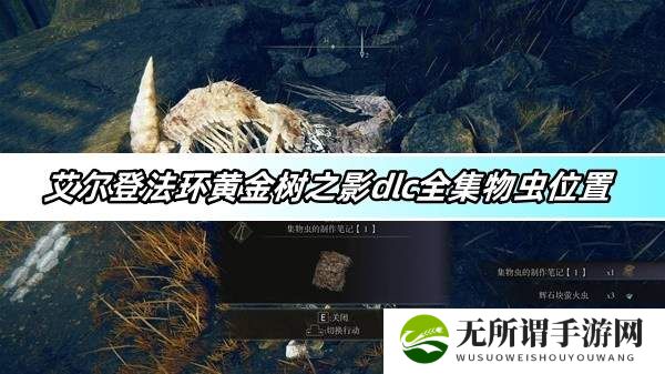 艾尔登法环黄金树之影dlc全集物虫位置大全-全集物虫位置一览